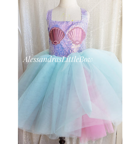 Aqua Marina Mermaid Couture Dress
