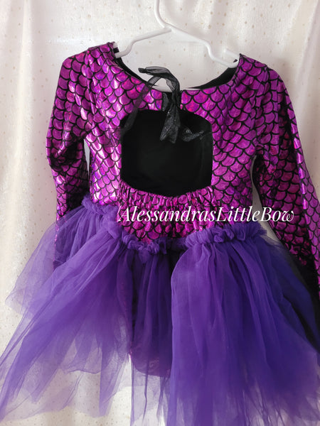 Ready to ship Boo long sleeve tutu romper size 4/5t