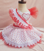 Bejeweled Heart Whimsical Romper