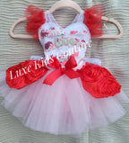 Ready to ship size 18/24mo  Love Confetti Rose whimsical romper