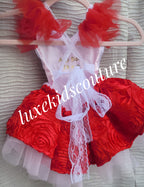 Ready to ship size 18/24mo  Love Confetti Rose whimsical romper