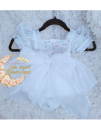 RTS white MIA Romper size 6-9mo