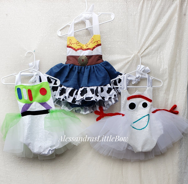 Cute Fork character Tutu romper
