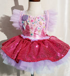 Melted Ice Cream Candy land whimsical Romper - AlessandrasLittleBow