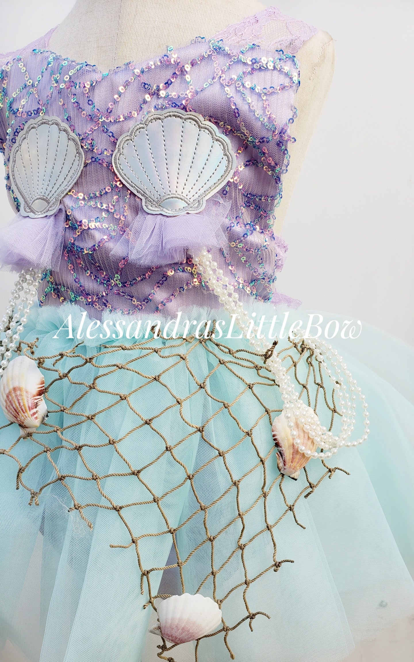 Pastel Mermaid Tutu Romper