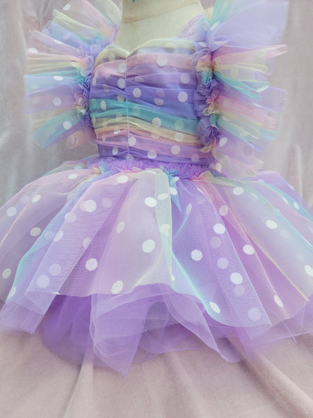 RTS Confetti Birthday whimsical romper 18/24mo