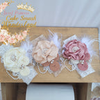 Pearl Couture Flower headband - AlessandrasLittleBow