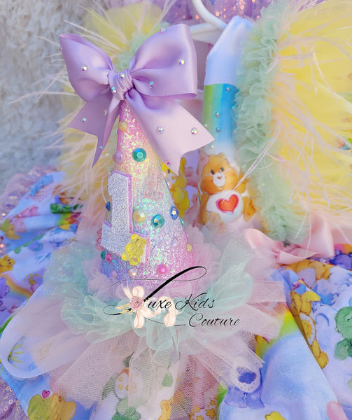 Rainbow Birthday hat