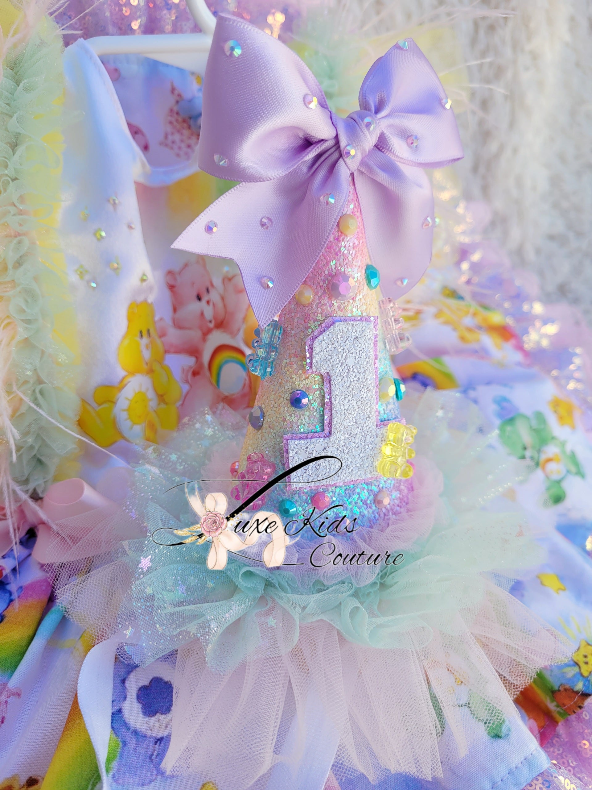 Rainbow Birthday hat