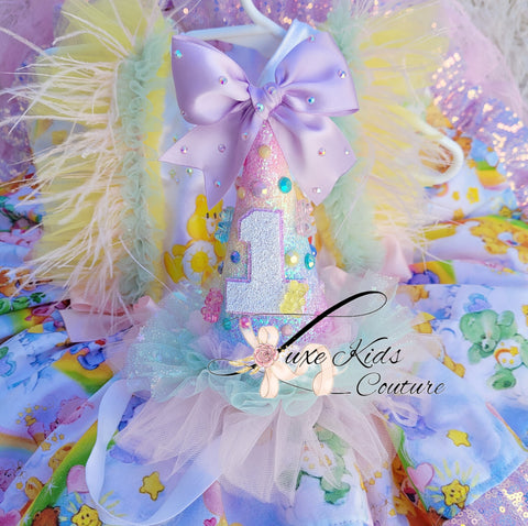 Rainbow Birthday hat