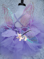 Lavender Fairy butterfly couture dress with wings