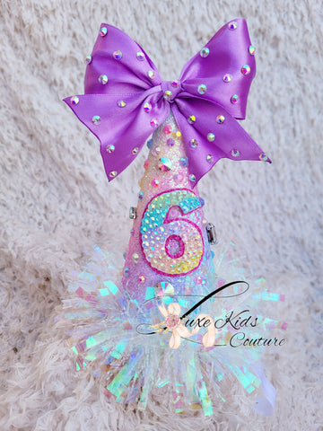 Deluxe bejeweled birthday hat