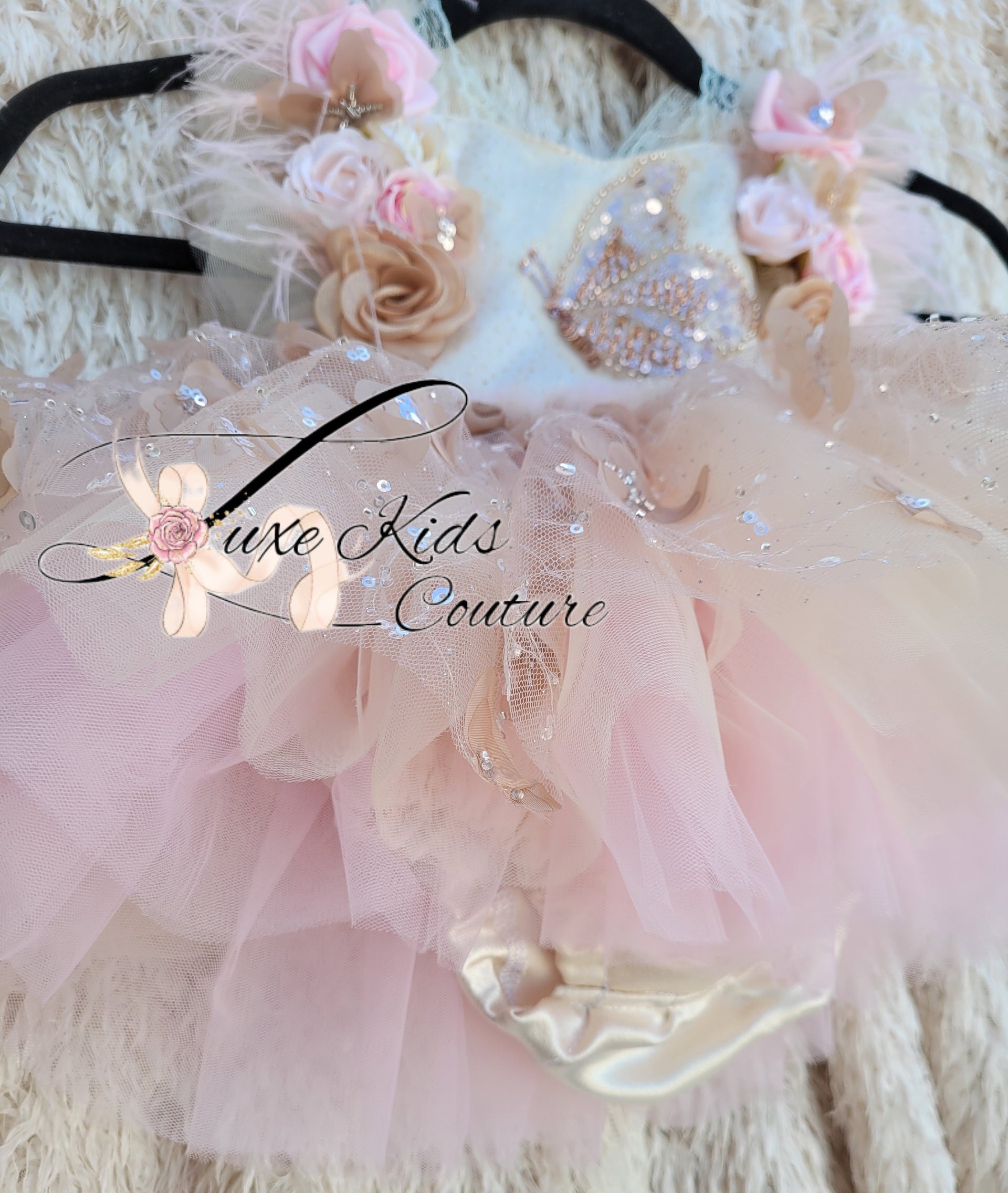 READY TO SHIP size 12mo (fits 9mo-18m) Cream butterfly whimsical romper