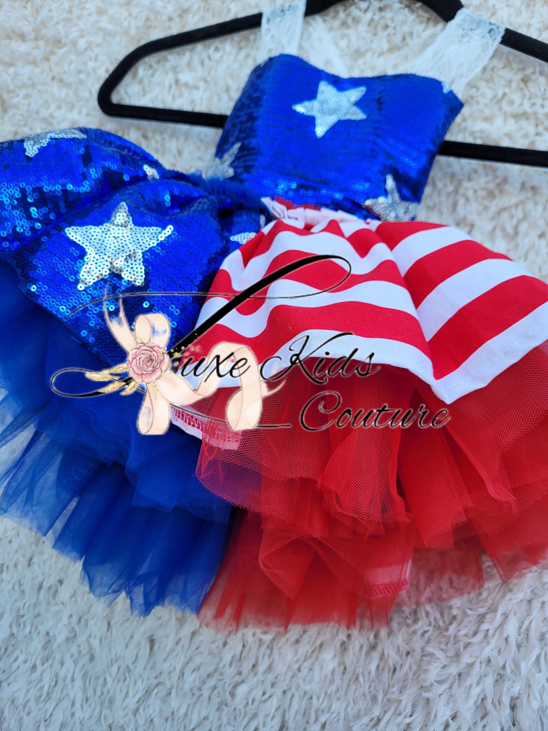 Sparkly Star Spangled whimsical Romper