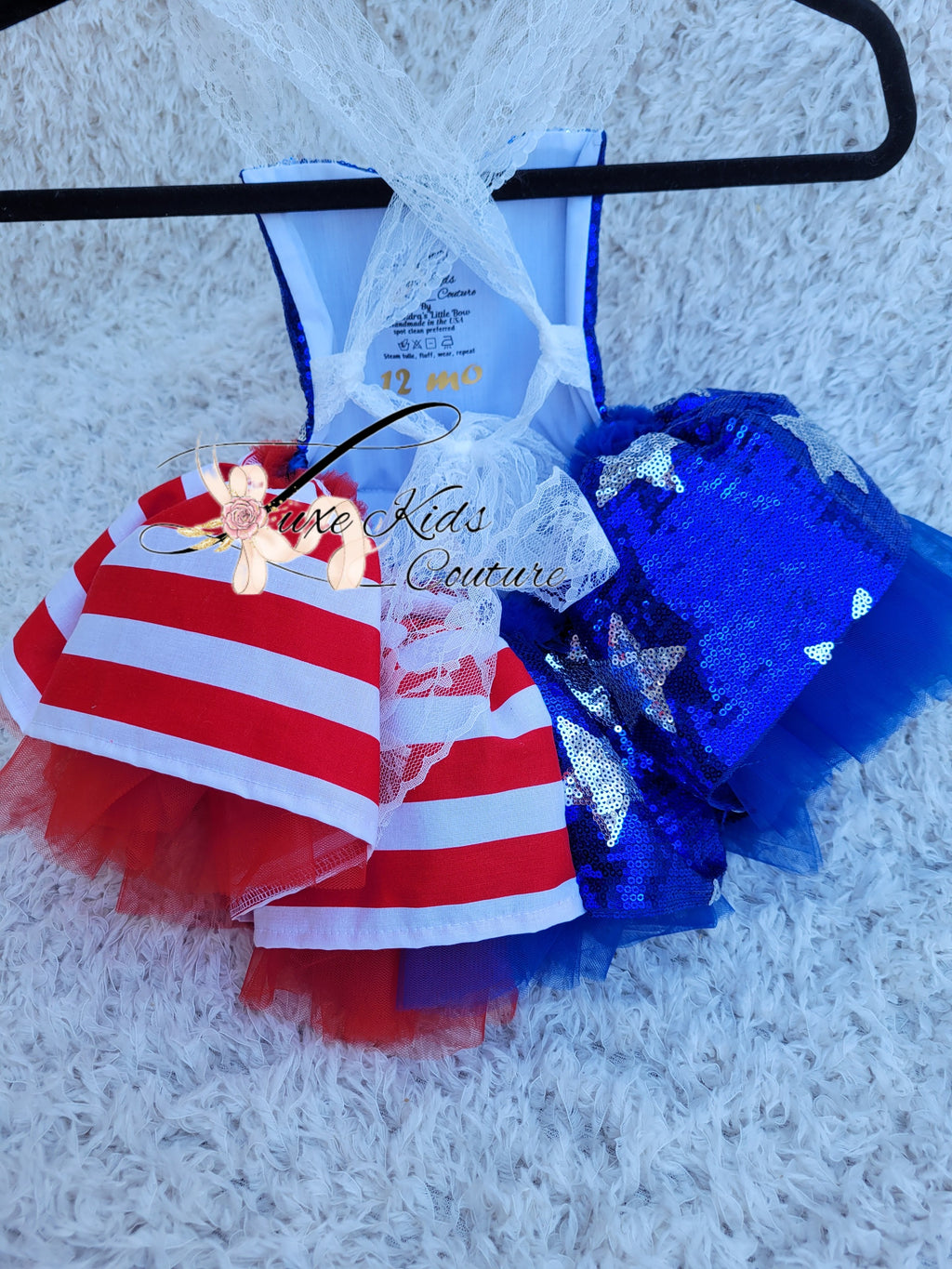 Sparkly Star Spangled whimsical Romper