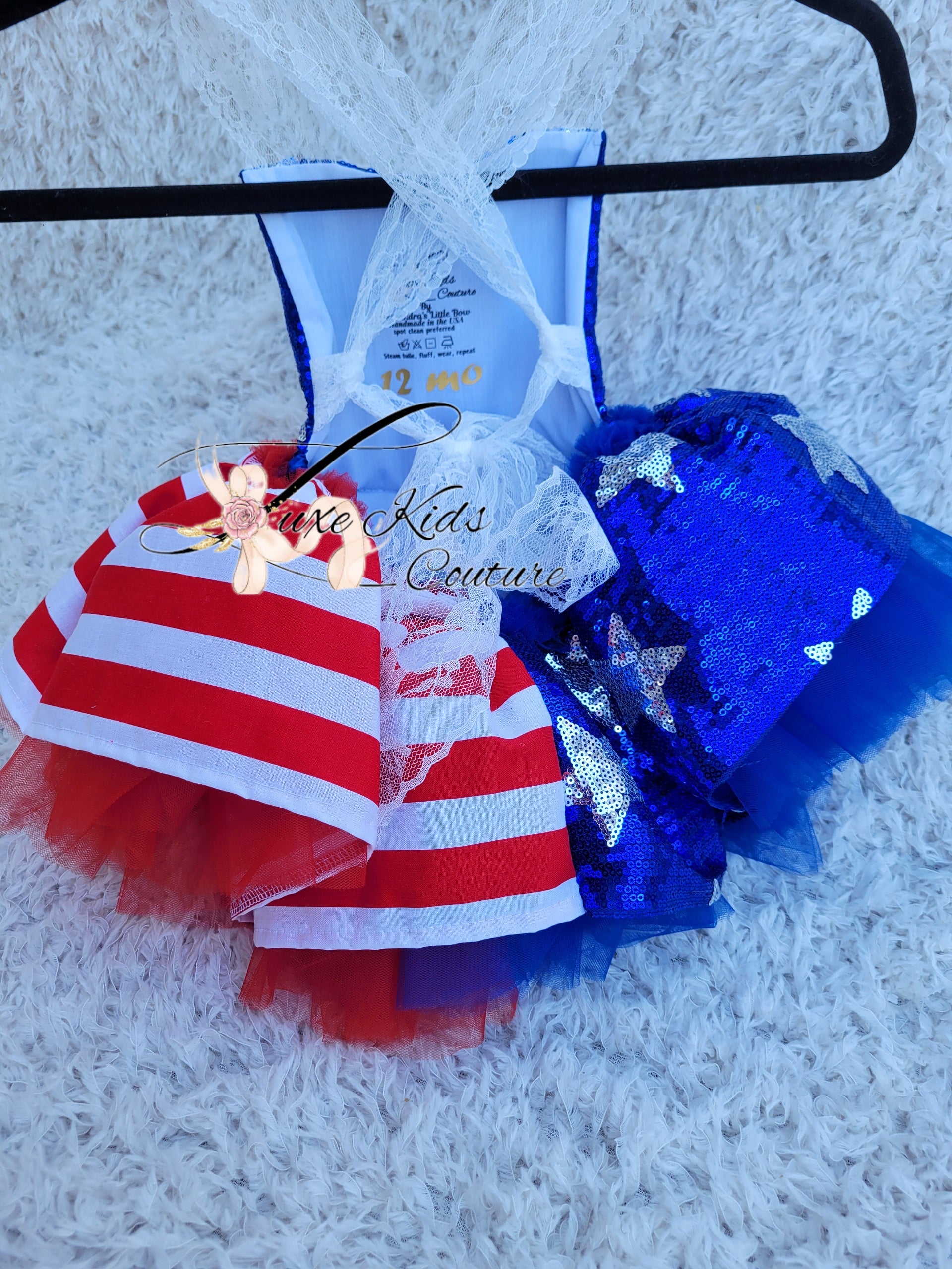 Sparkly Star Spangled whimsical Romper