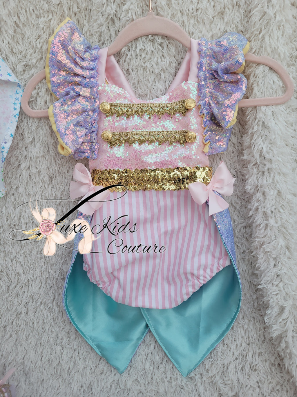 Luxury Ringmaster Pastel sequin Romper