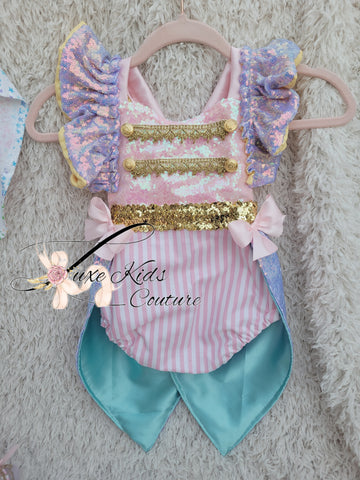 Luxury Ringmaster Pastel sequin Romper