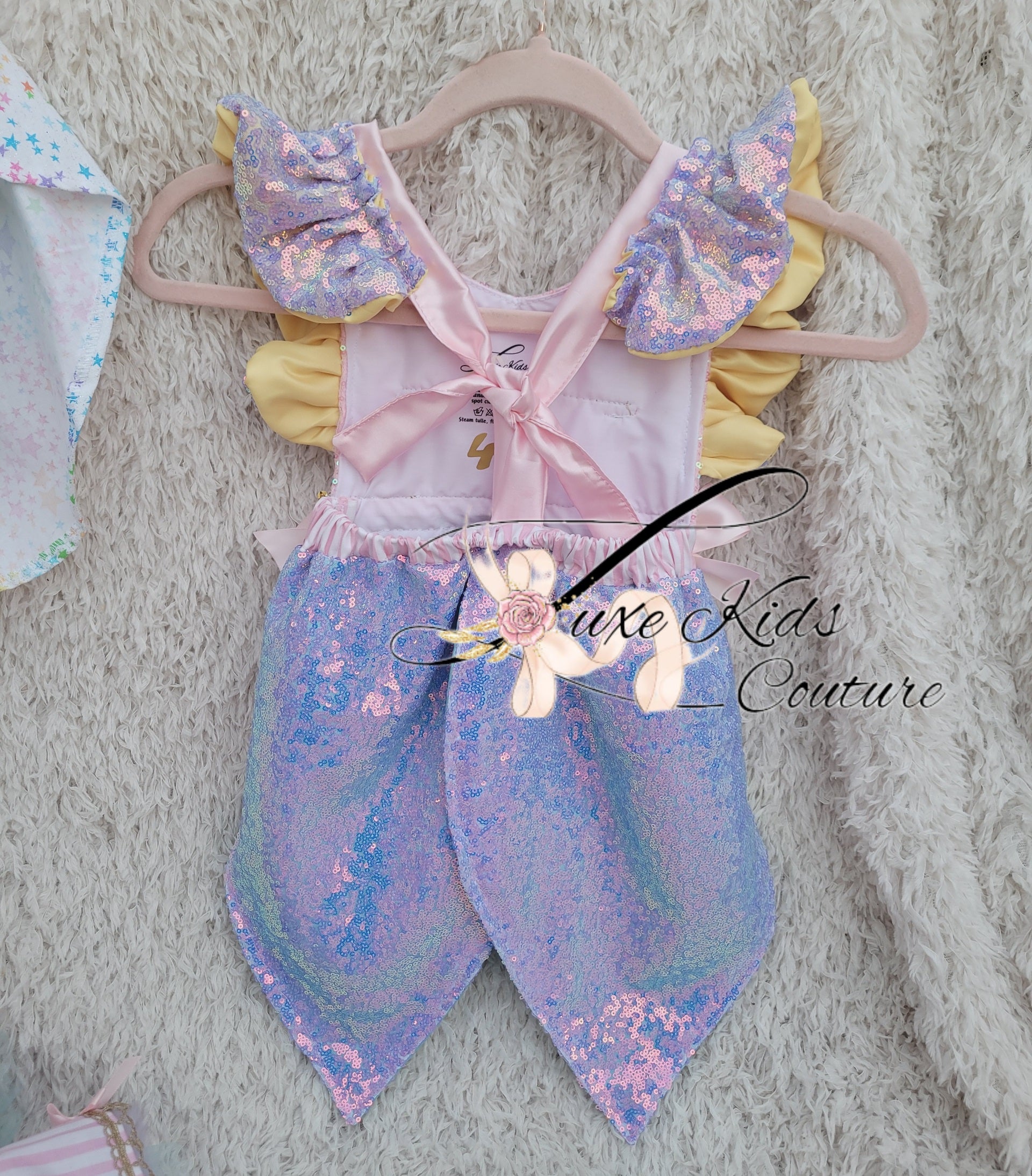 Luxury Ringmaster Pastel sequin Romper 3-6 months Luxury Ringmaster Pastel sequin Romper 3-6 months