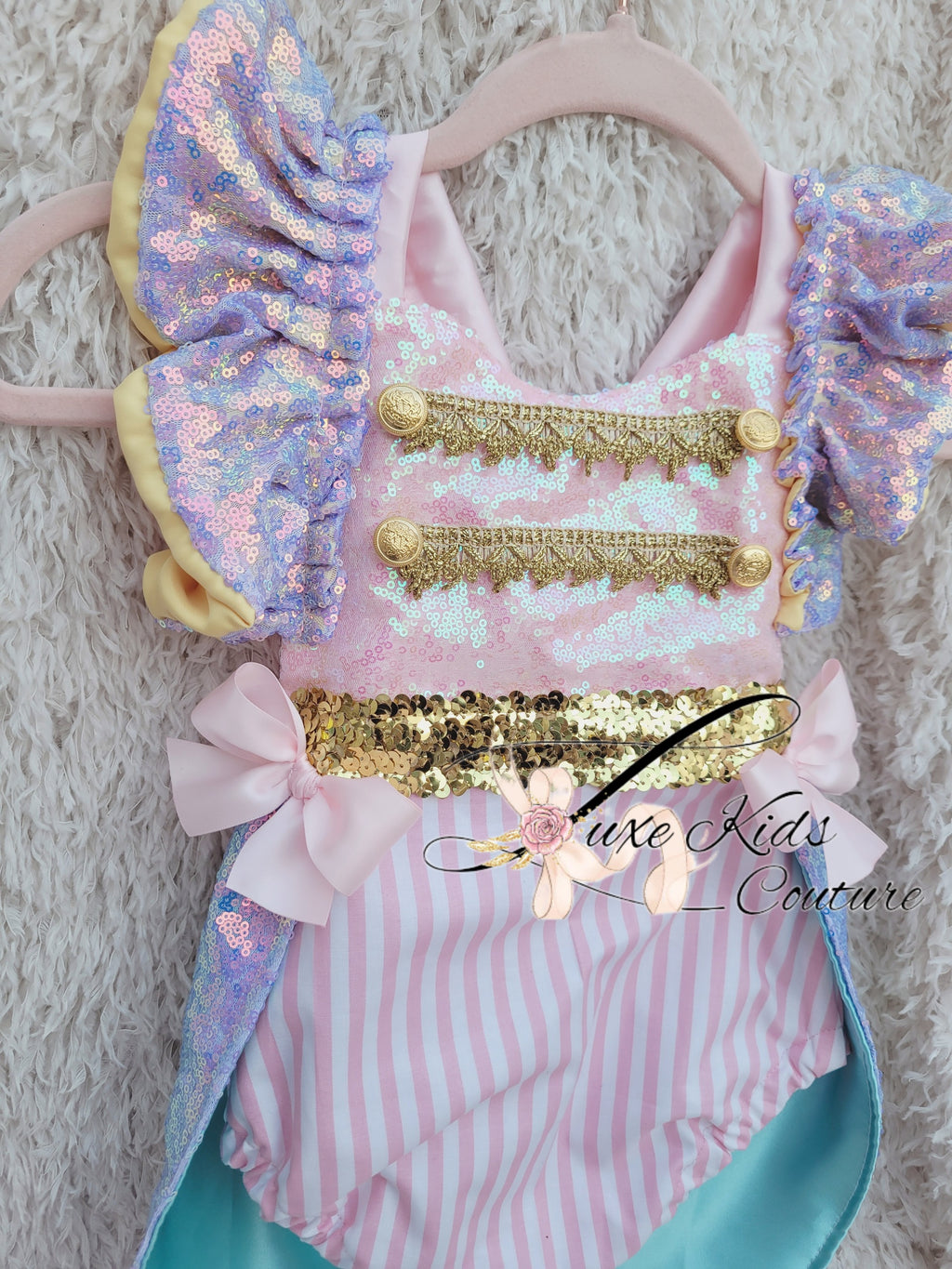 Luxury Ringmaster Pastel sequin Romper