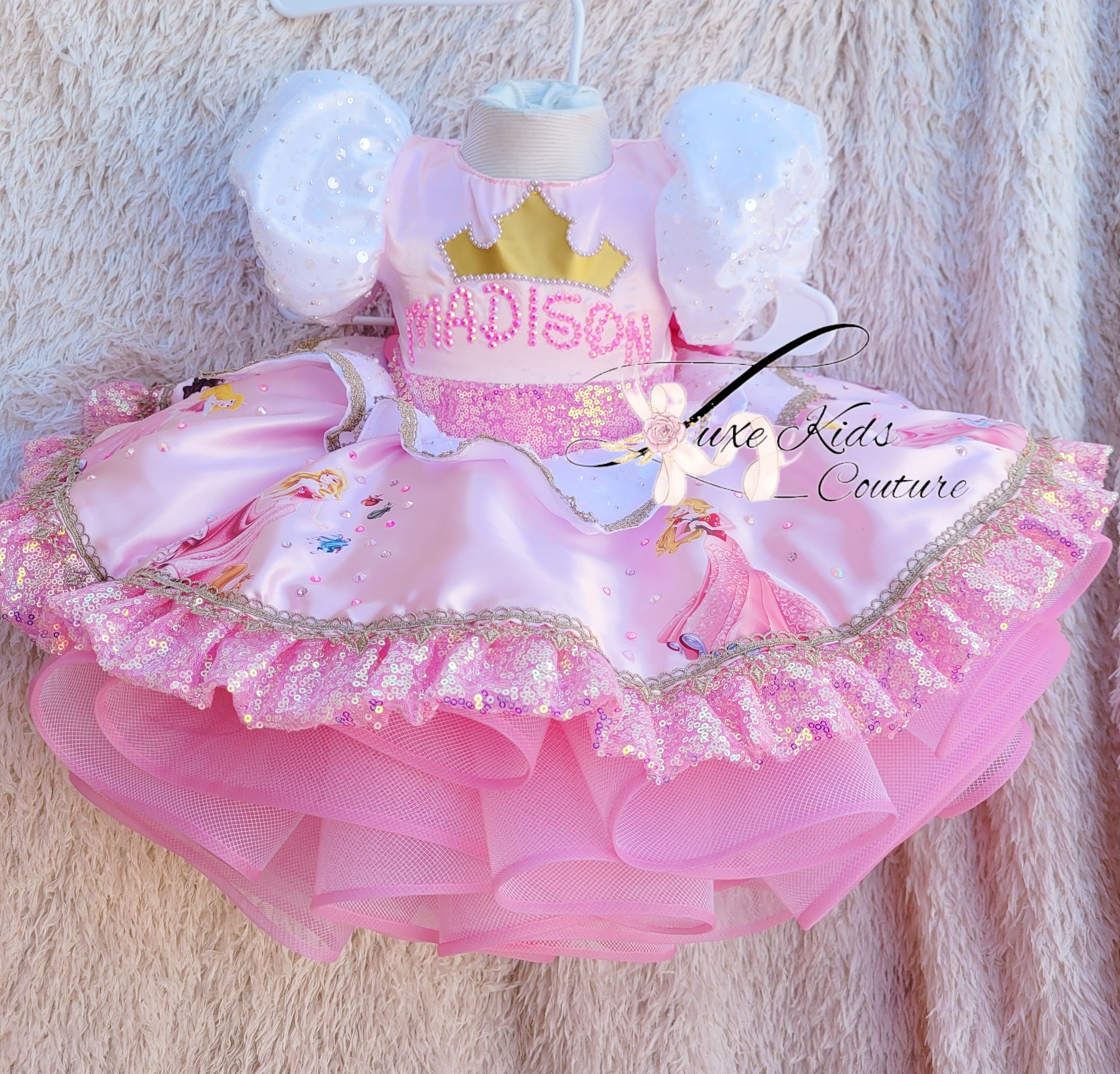 Sleeping Princess Couture dress 9/12mo Sleeping Princess Couture dress 9/12mo