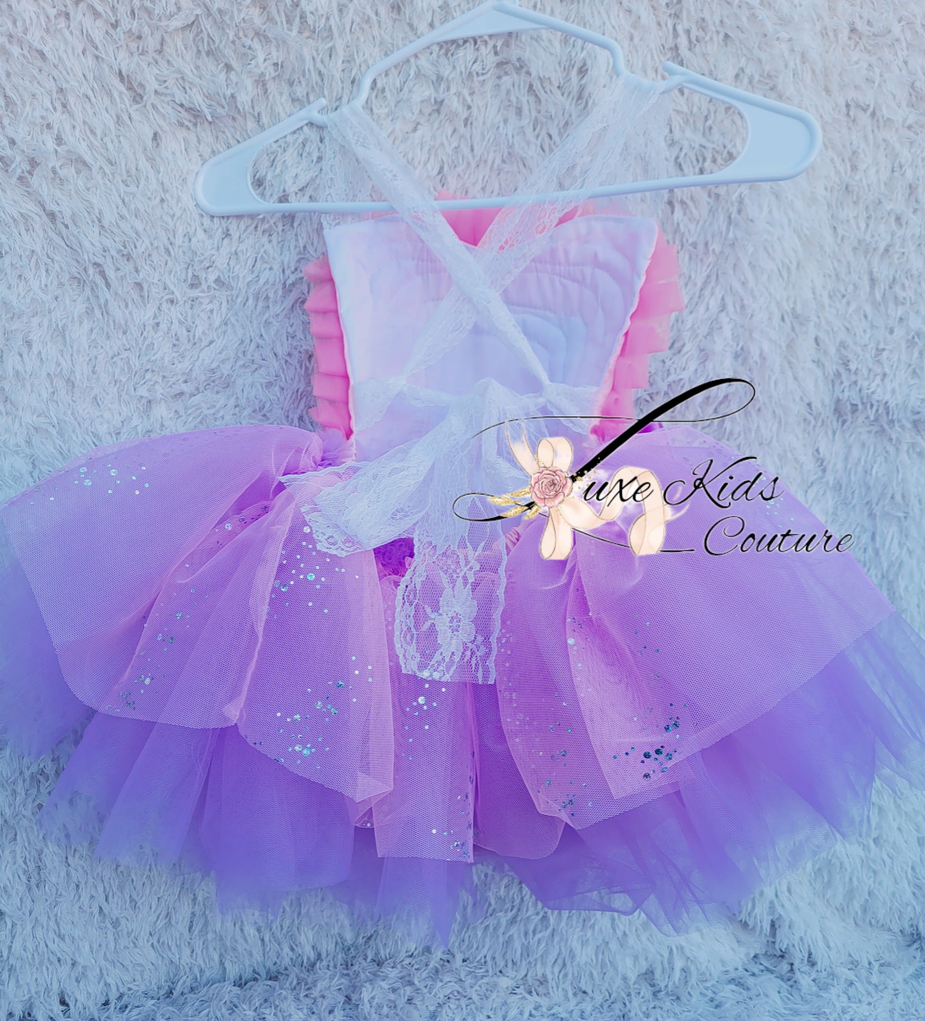 Purple Pastel Over the Rainbow Whimsical romper