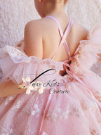 RTS BOHO Lace doll Couture dress size 6/7kids (fits 5-8)