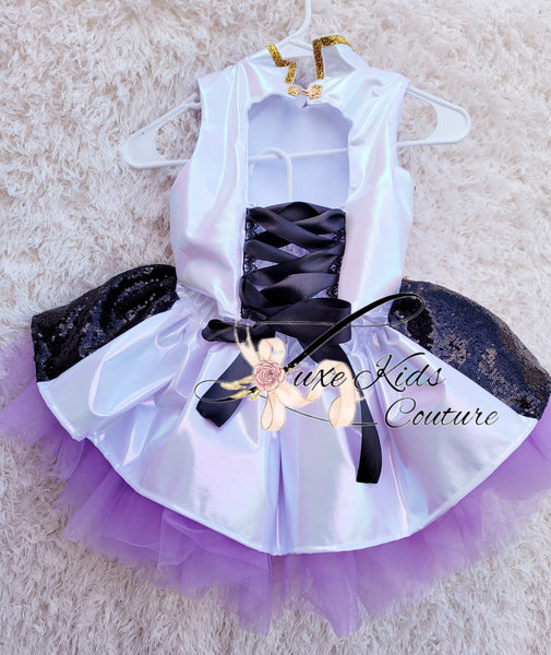 Girl Golden Couture Dress and Jacket - AlessandrasLittleBow