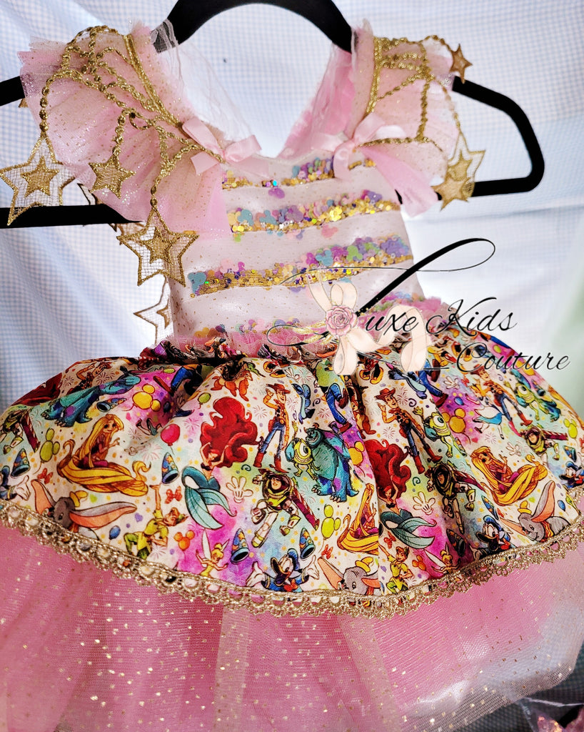 Storybook Confetti Character whimsical couture romper