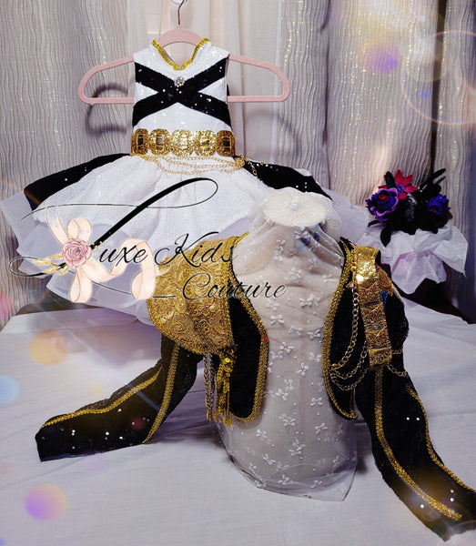 Deluxe Golden Cupcake Couture Dress and Jacket Set