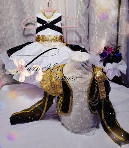Deluxe Golden Cupcake Couture Dress and Jacket Set