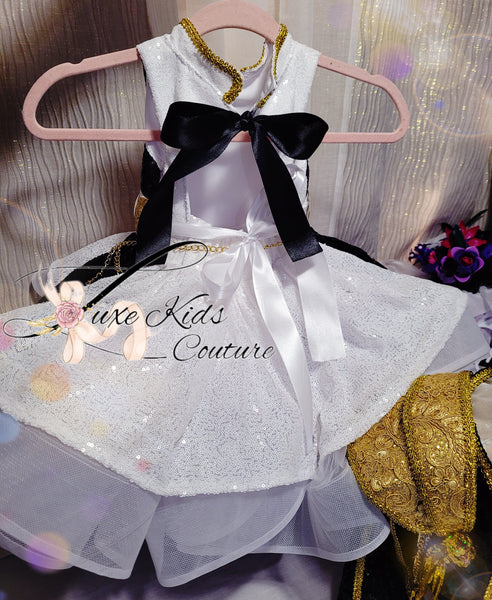 Deluxe Golden Cupcake Couture Dress and Jacket Set