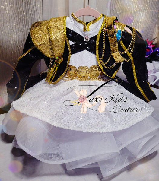 Deluxe Golden Cupcake Couture Dress and Jacket Set