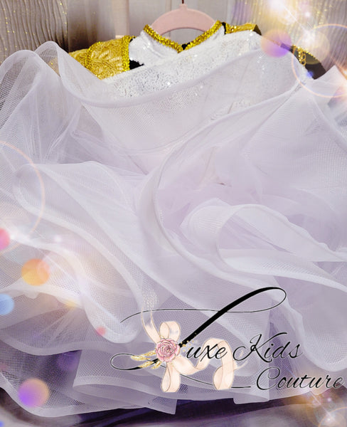 Deluxe Golden Cupcake Couture Dress and Jacket Set