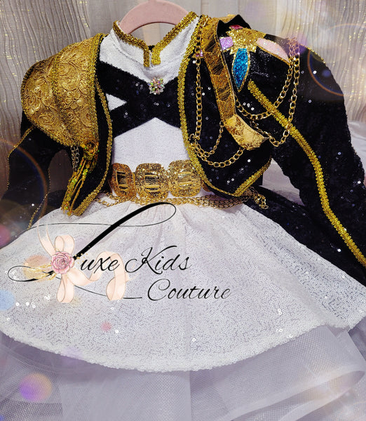 Deluxe Golden Cupcake Couture Dress and Jacket Set