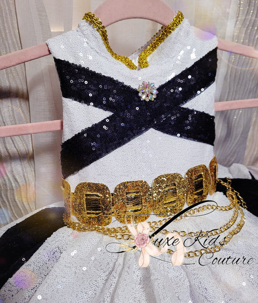 Deluxe Golden Cupcake Couture Dress and Jacket Set