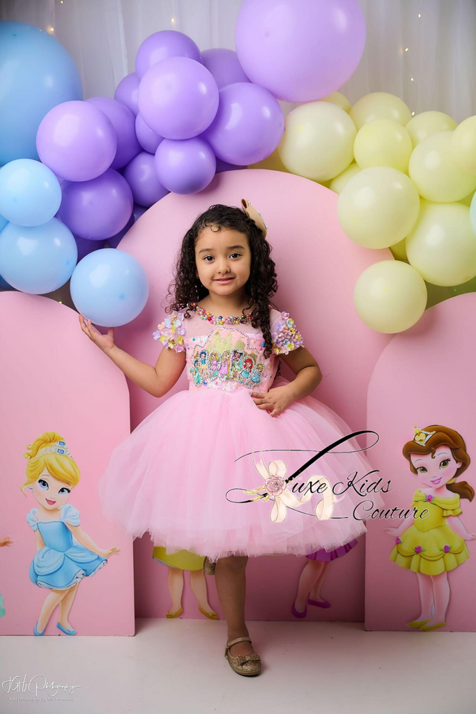 princess couture dress Lavender Floral Tulle Princess Ball Gown Strapless Corset Fairy Evening Dress Romantic Couture Formal Gown Fantasy Prom Dress Plus Size Size 6 / Blue