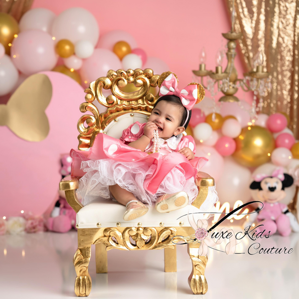 Pink Mouse inspired couture dress