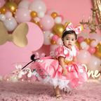 Pink Mouse inspired couture dress