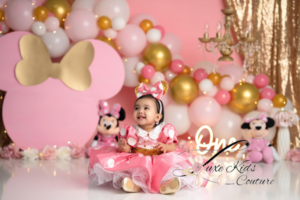 Pink Mouse inspired couture dress