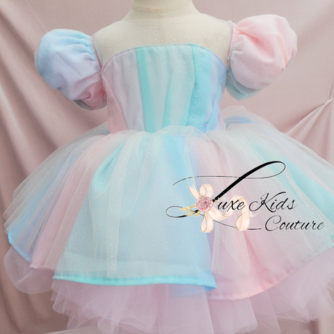 Pastel Sherbet Couture Dress