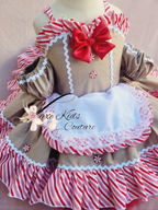 Girly Gingerbread Girl Couture Dress