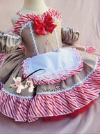 Girly Gingerbread Girl Couture Dress