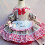 Girly Gingerbread Girl Couture Dress