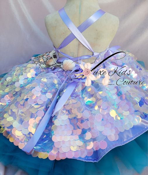 Mermaid Cove Knee length Couture dress