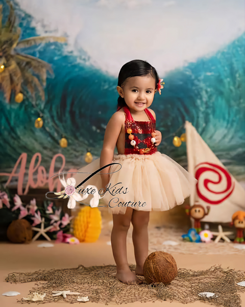 Hawaiian Princess Tutu Romper