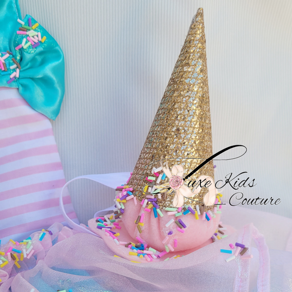 Ice cream cone headband