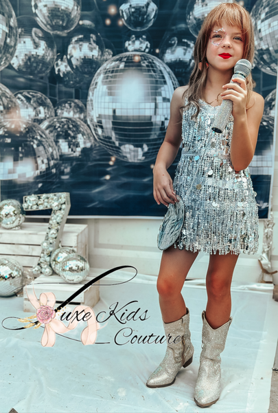 Disco Glam Fashion Couture Dress