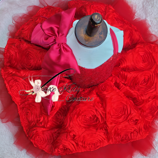 Red Rose Queen Couture dress