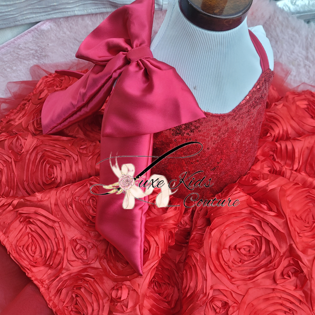 Red Rose Queen Couture dress